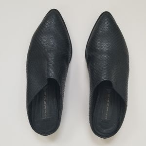 STEVEN By STEVE MADDEN "Addiena" Leather Mule Black